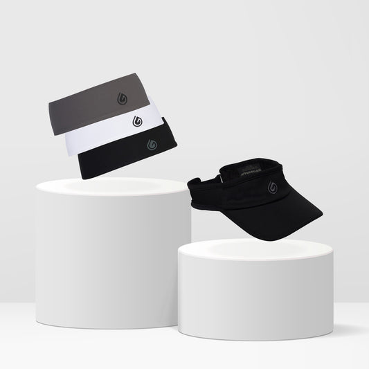 Go-To 2.0 Duo - Shadow, White, Black Bandi 2.0 3-Pack & The Black Visor 2.0