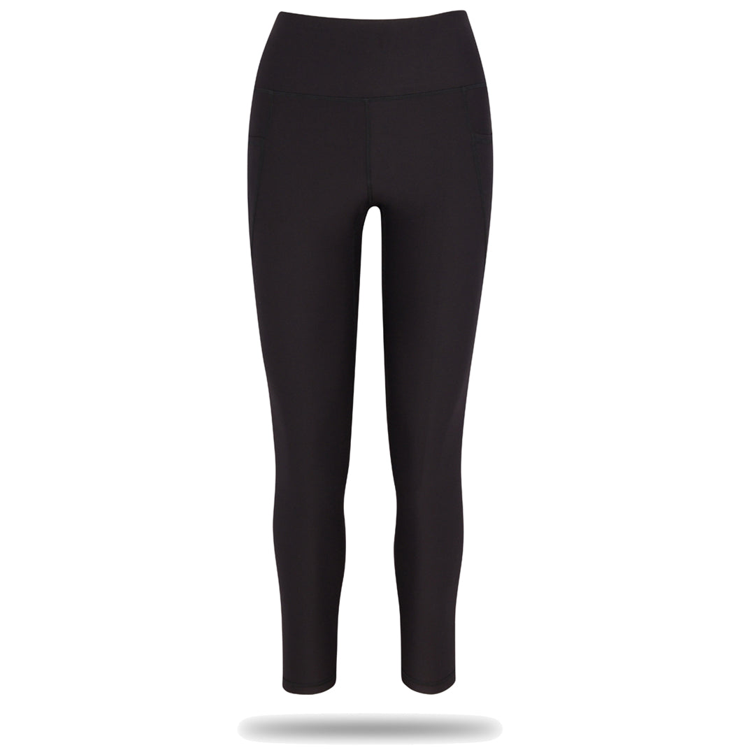 Buy the NWT Womens Black Purple Dri-Fit Elastic Waist Cropped Leggings Size  S