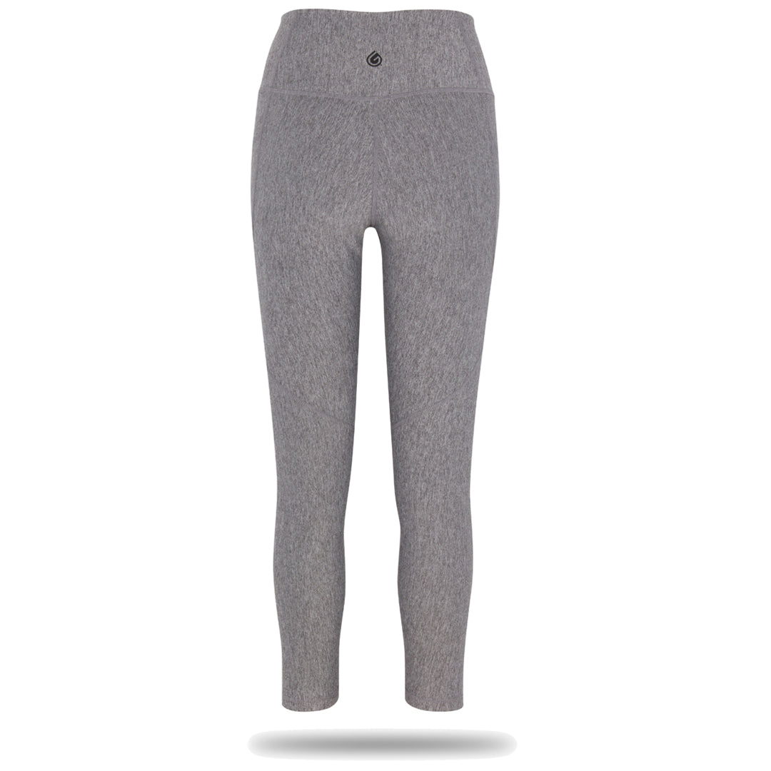 Ardene Ruched Leg Cropped Leggings in Grey, Size, Polyester/Spandex